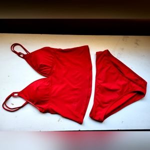 Two Piece Swimsuit Red LaBlanca by Rod Beattie 14 Soft Pad